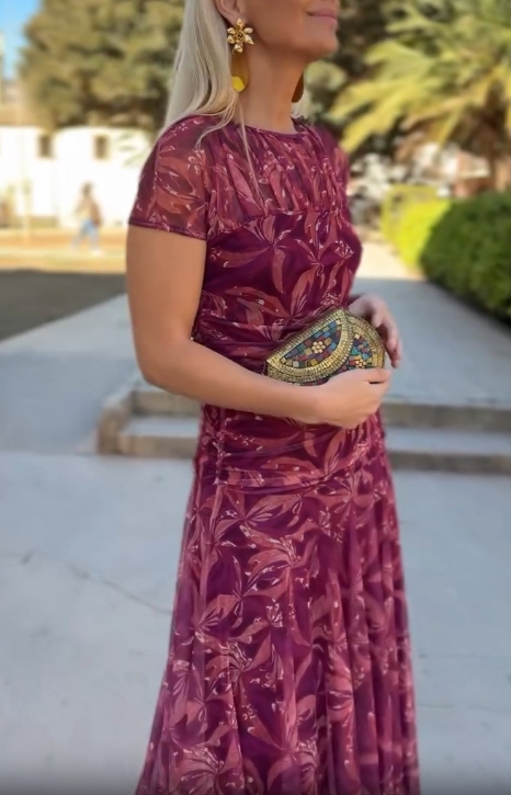 Botanical Mesh Dress