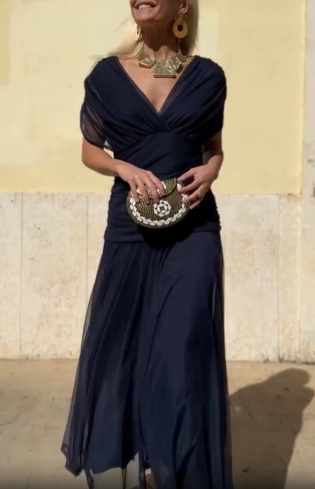 Ethereal Whisper Olive Green Dress