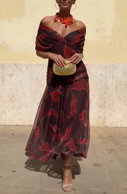 Midnight Bloom Black Dress