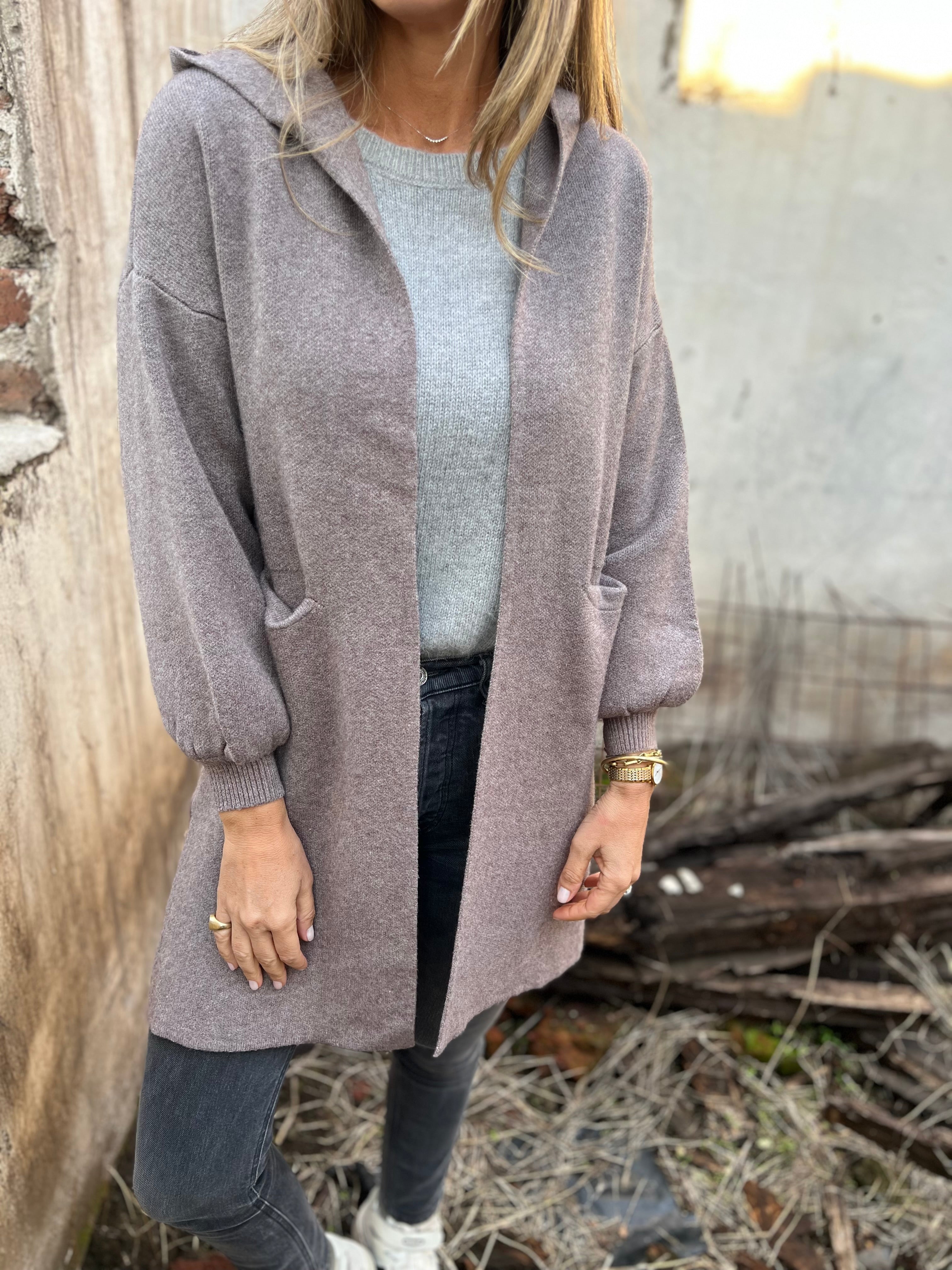 Basic taupe coat