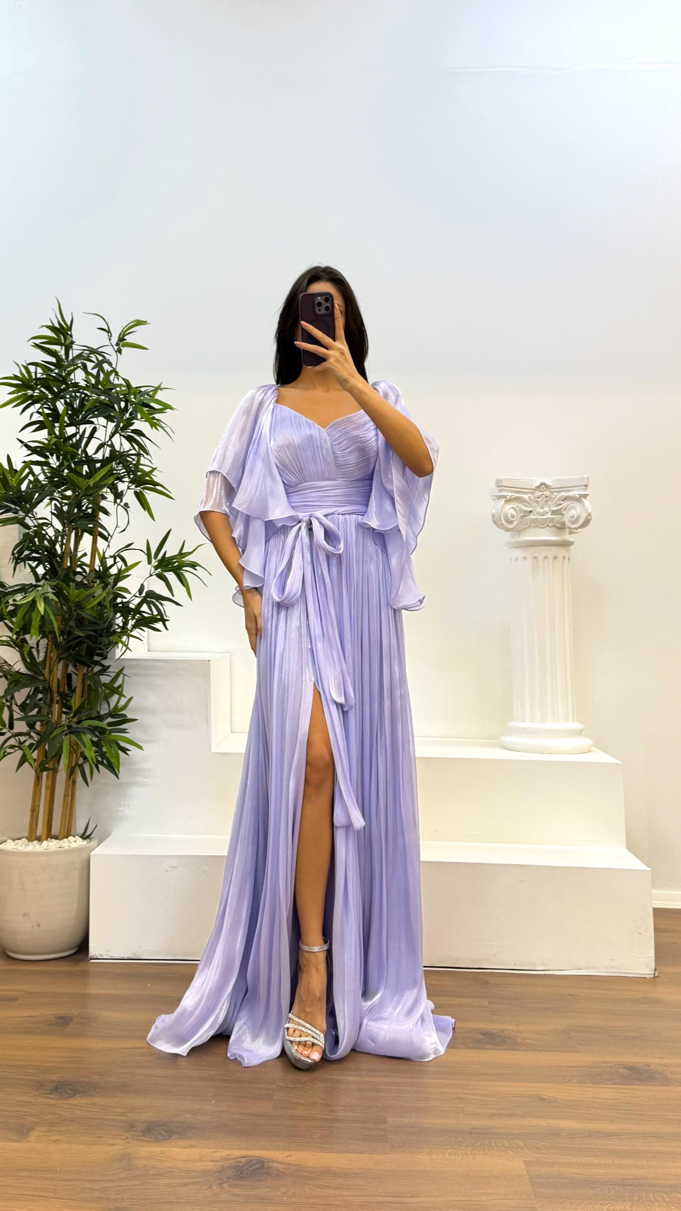 Pleated Evening Dress