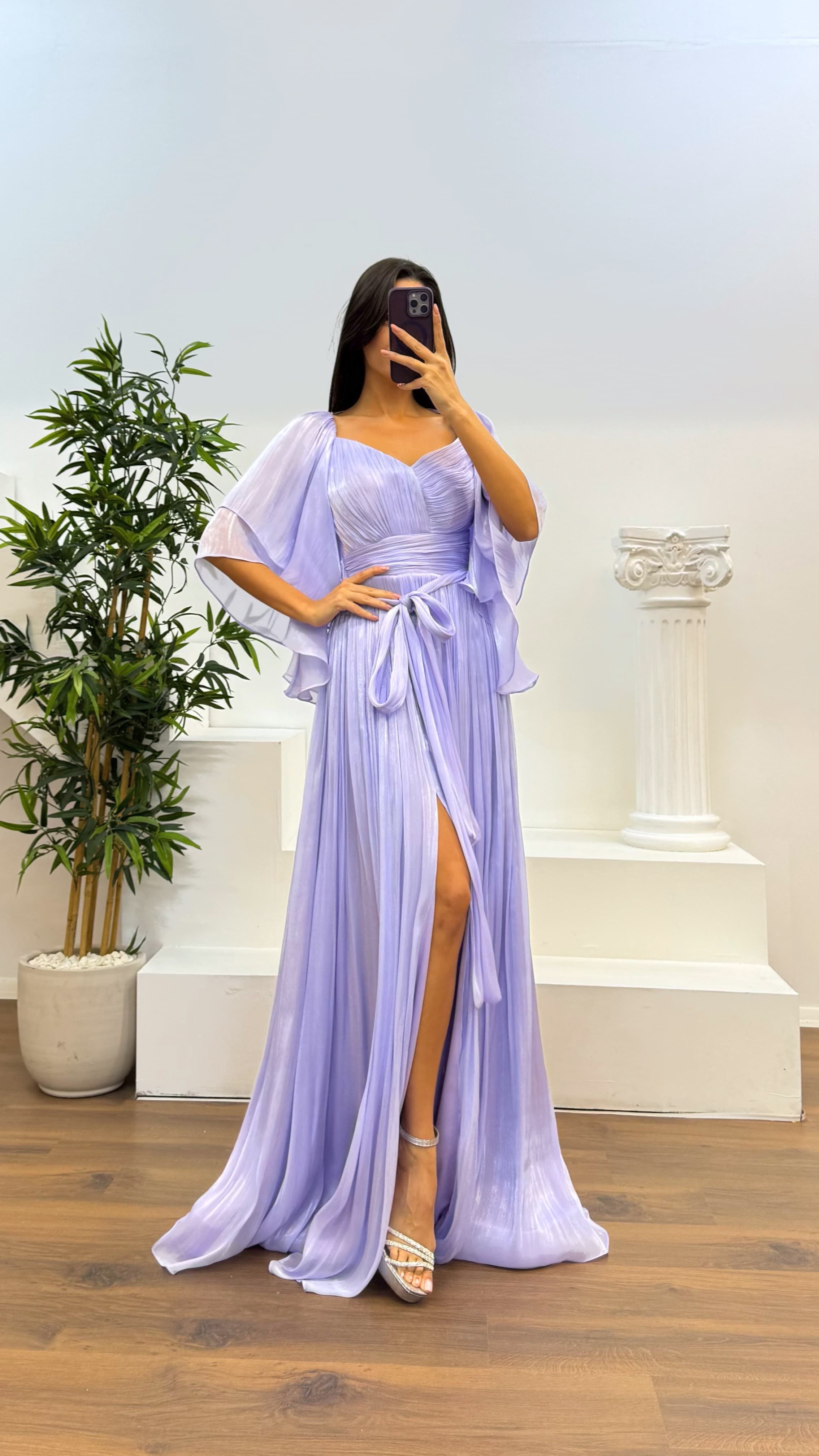 Pleated Evening Dress