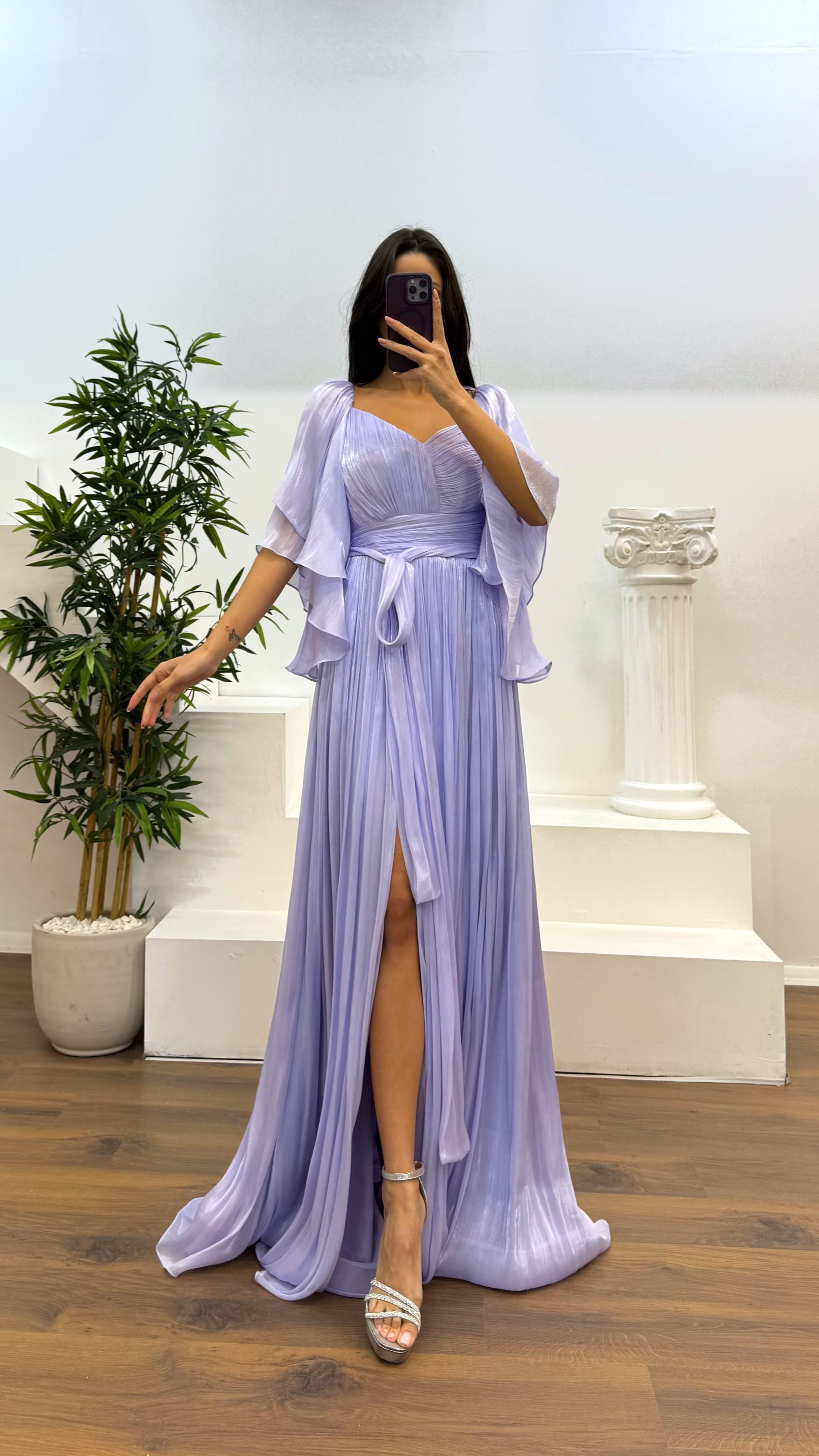 Pleated Evening Dress