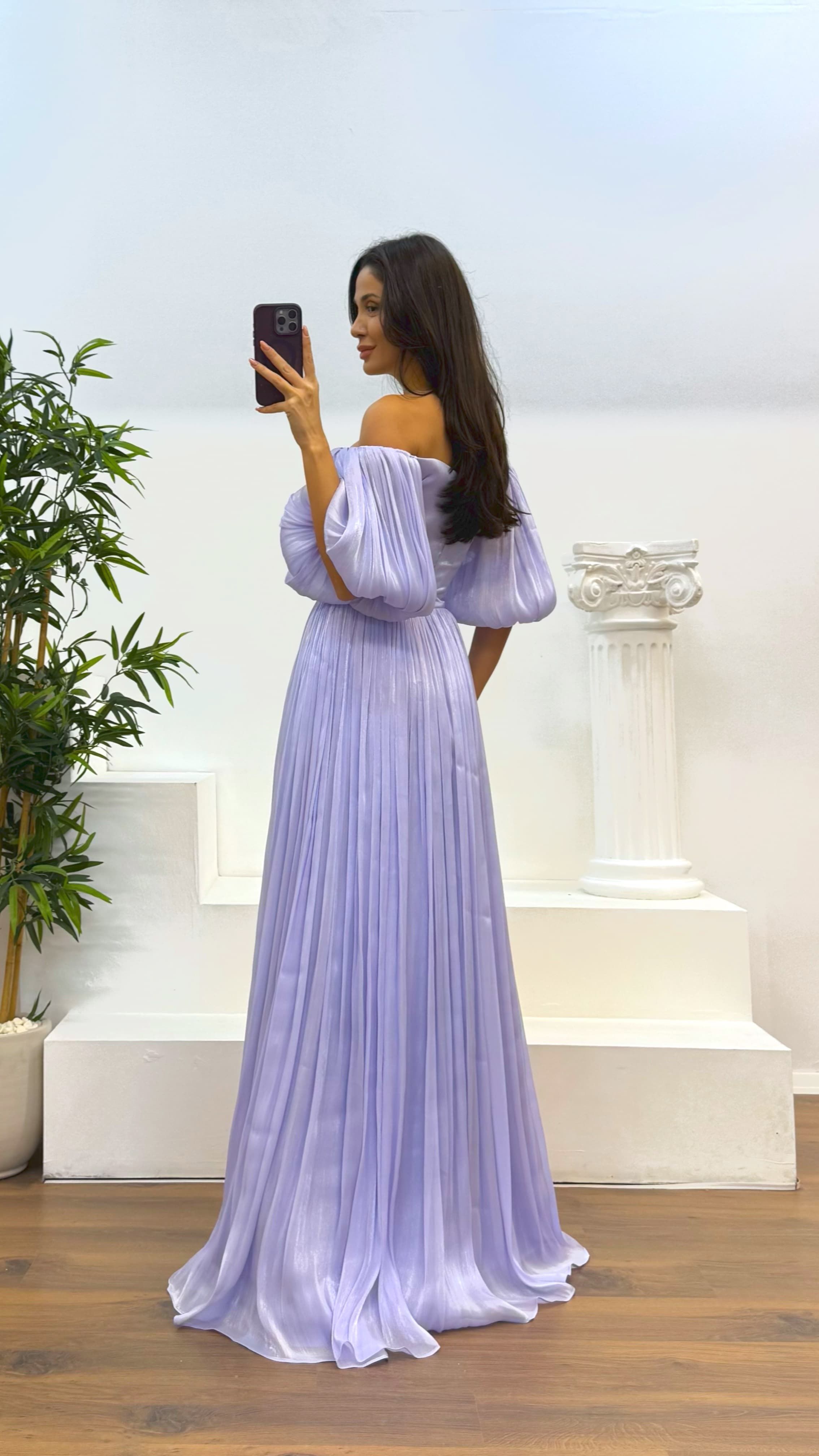 [Copy]Green Asymmetric Cut Waist Bow Evening Dress