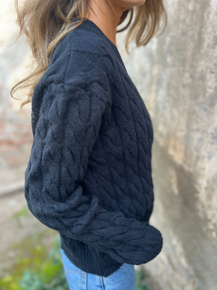 Gold button braided vest