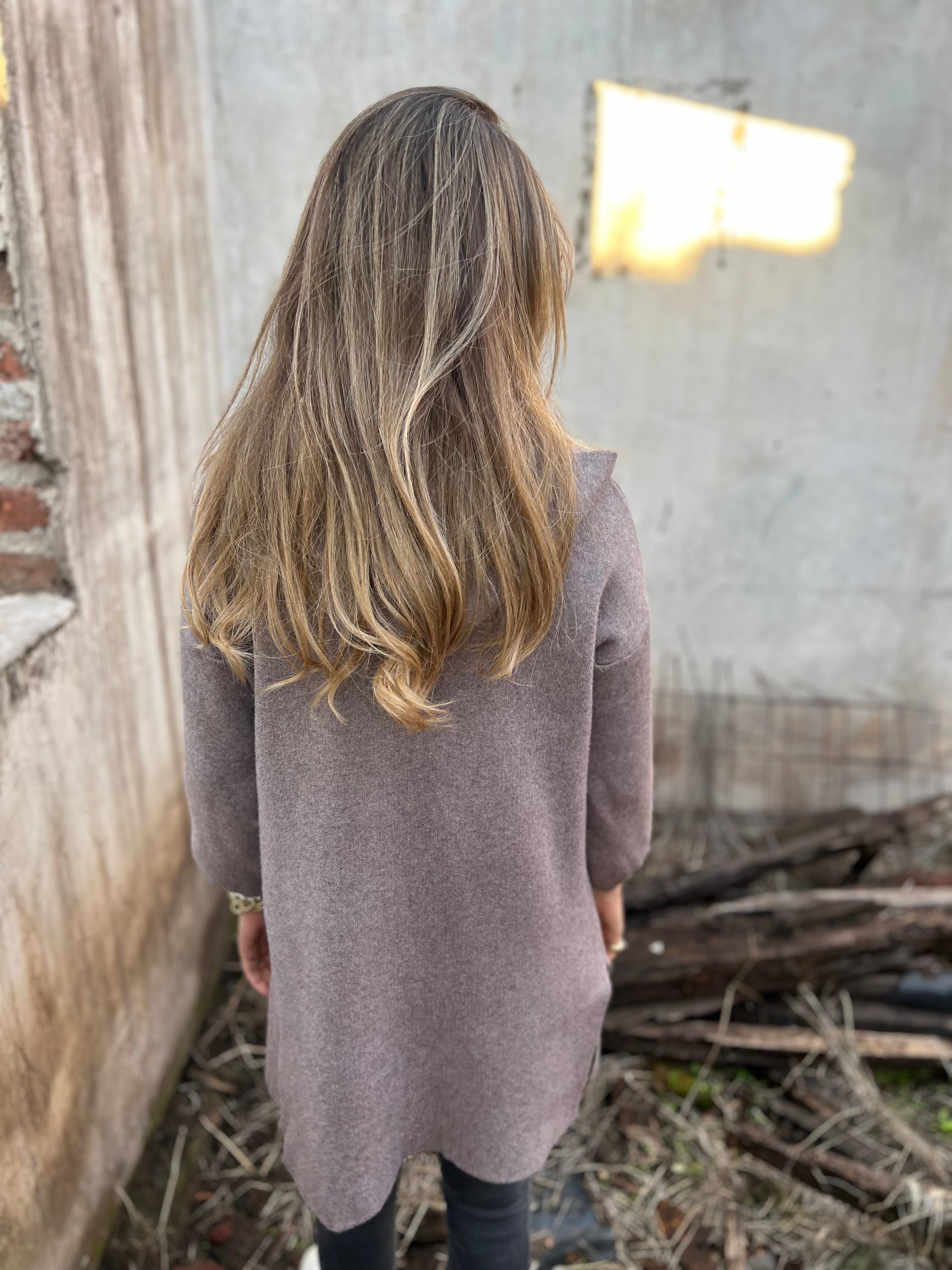 Basic taupe coat