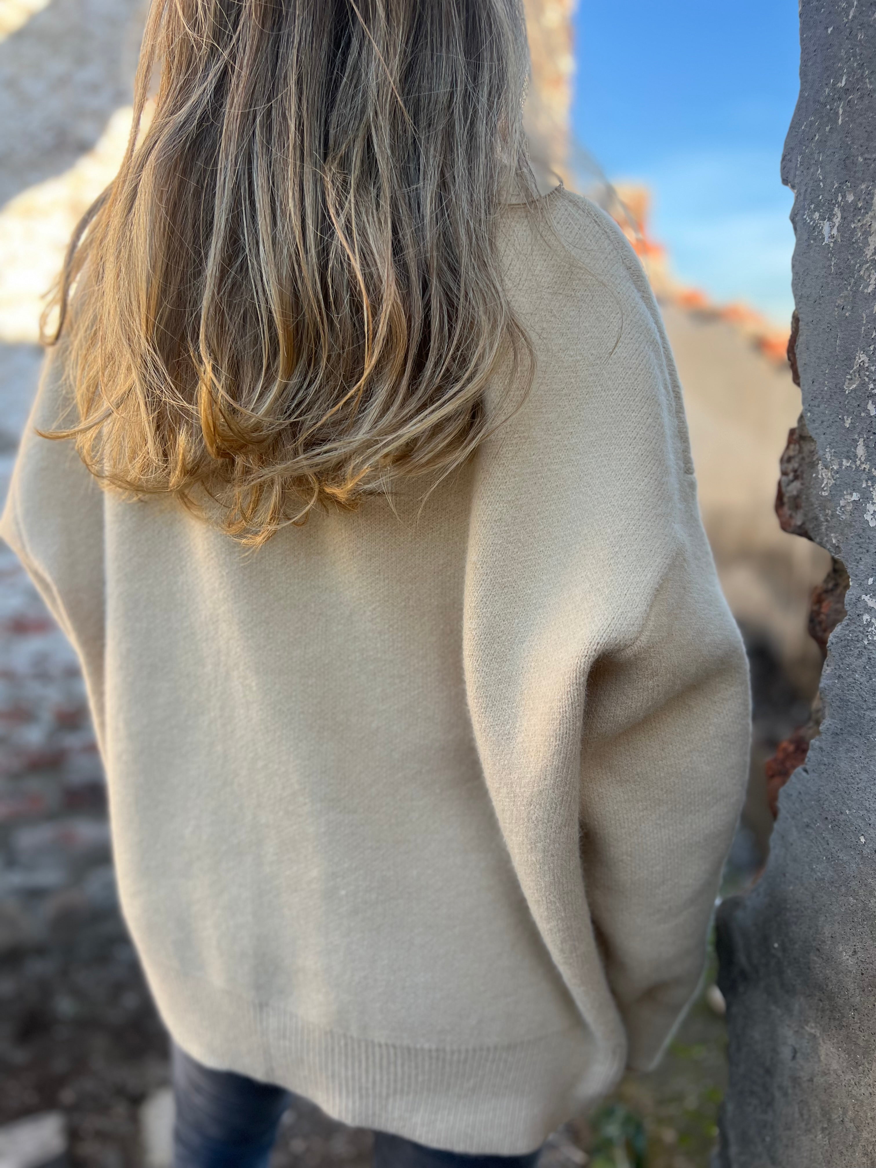 Sweater candelaria crema