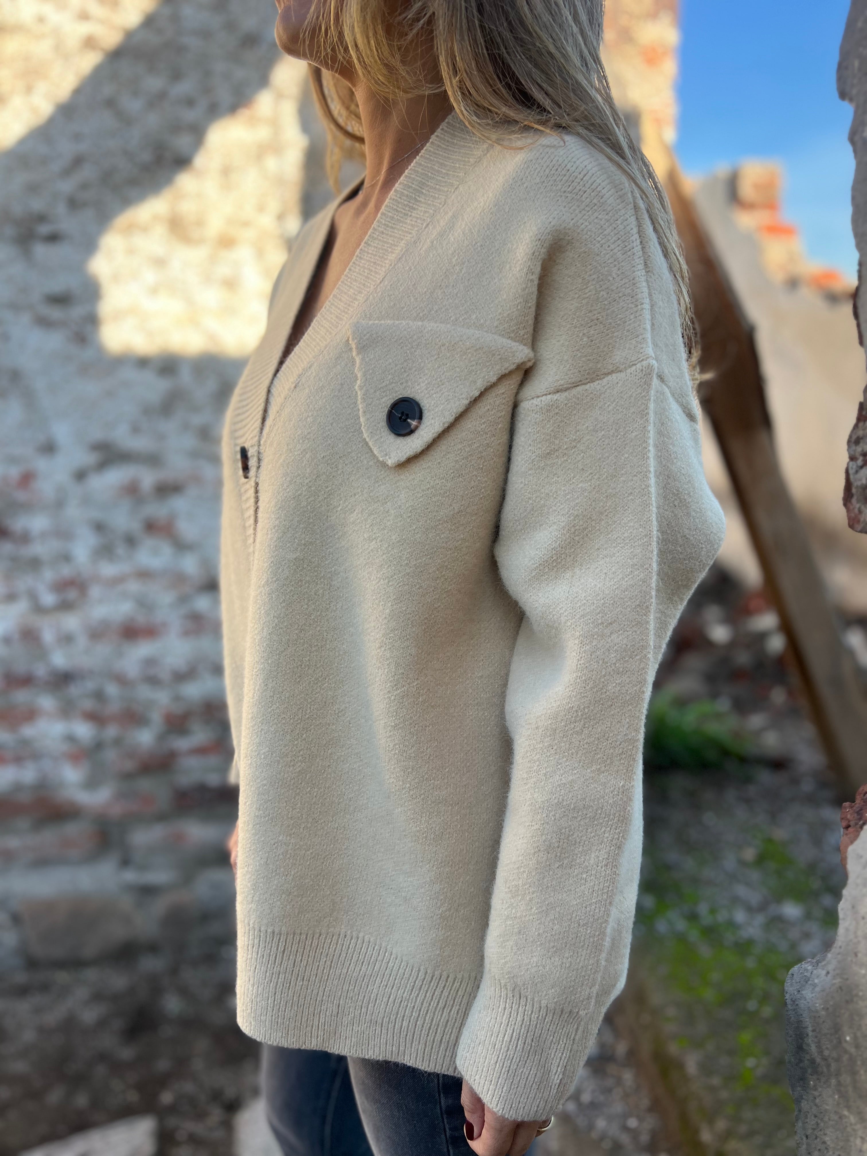 Sweater candelaria crema