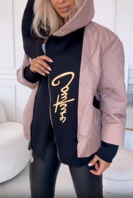 Zip - Up Hooded Coat