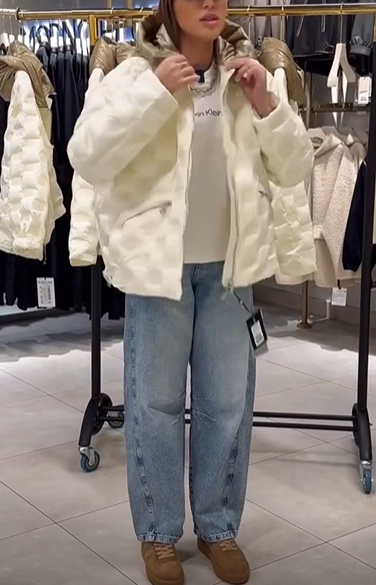 Textured Quilted Short Coat