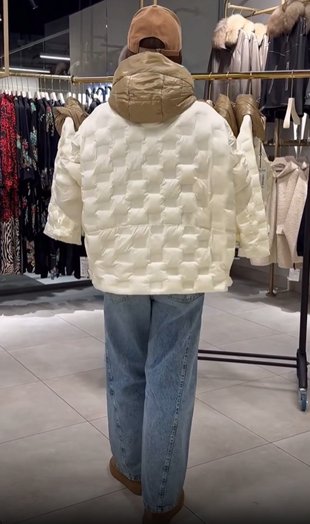 Textured Quilted Short Coat