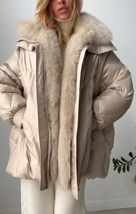 Fur-Trimmed Windbreaker