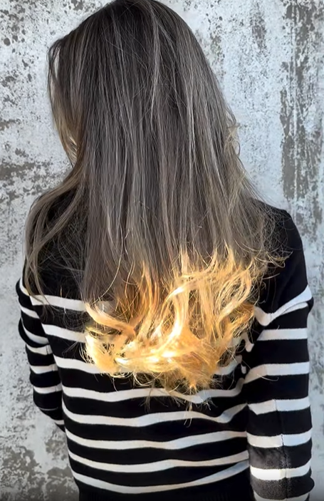 Striped Mock Neck Sweater