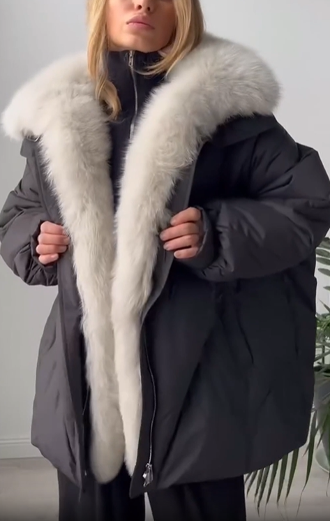 Fur-Trimmed Windbreaker