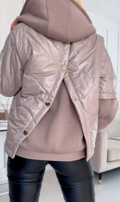 Hooded Quilted Down Jacket