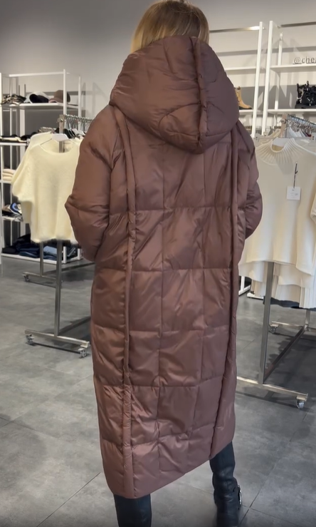 Black Longline Down Jacket