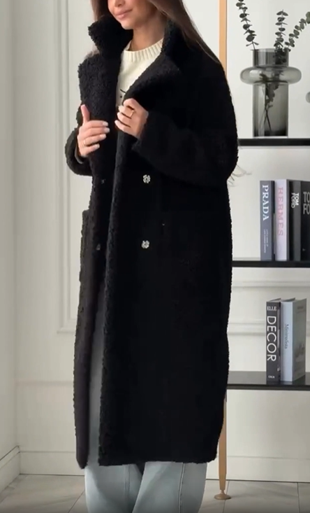 Teddy - Style Wool - Blend Coat