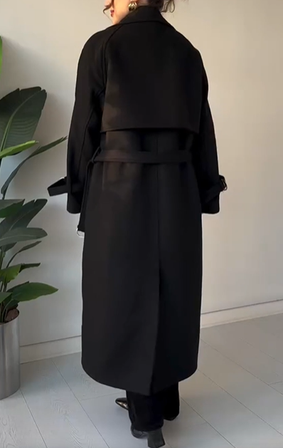 Wool - Blend Trench Coat