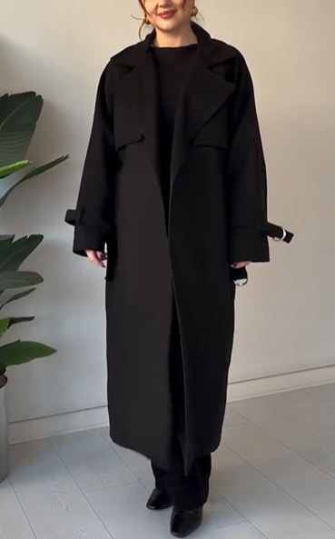 Wool - Blend Trench Coat