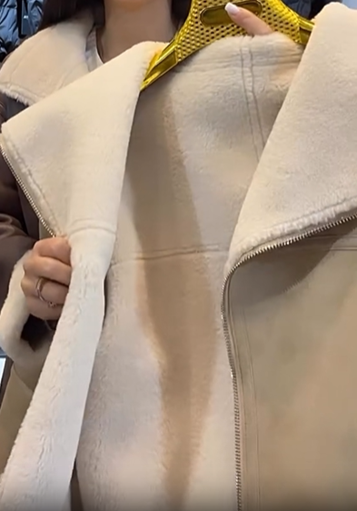 Reversible Suede Shearling Coat