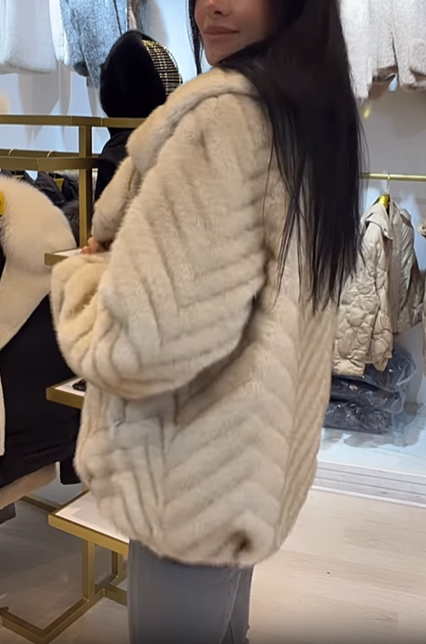 Textured Faux Fur Jacket