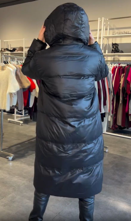 Long Quilted Puffer Coat