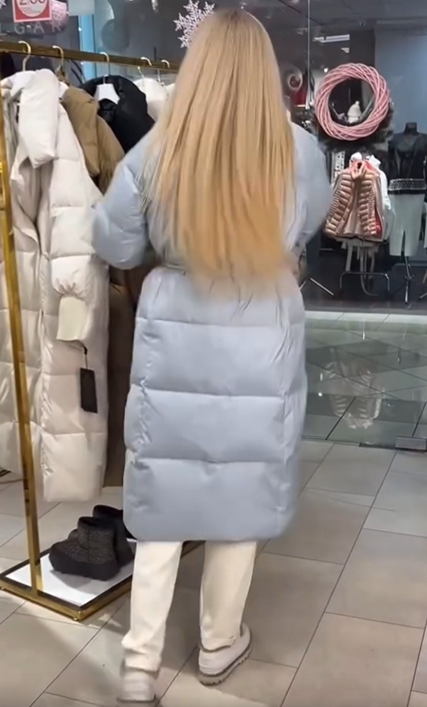 Longline Belted Puffer Coat