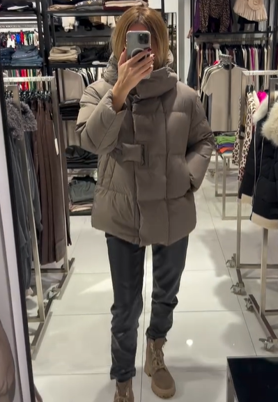 Toggle-Closure Hooded Puffer Jacket