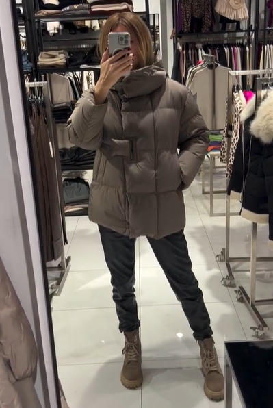 Toggle-Closure Hooded Puffer Jacket