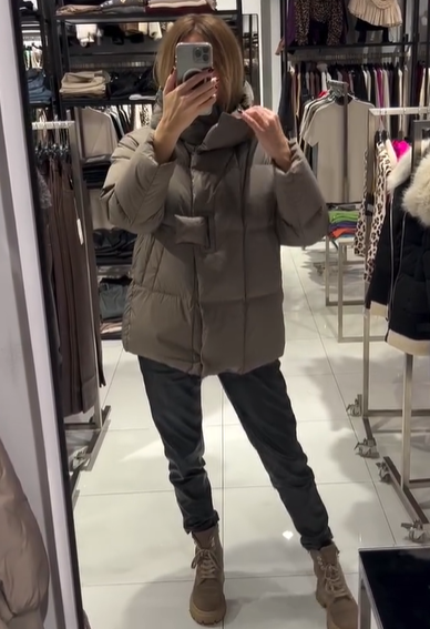 Toggle-Closure Hooded Puffer Jacket