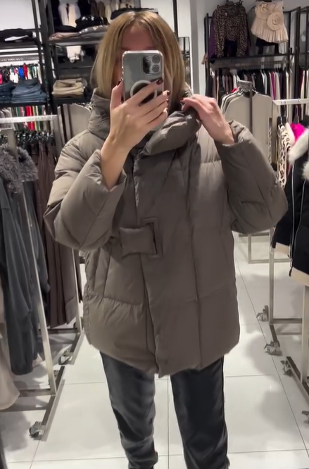 Toggle-Closure Hooded Puffer Jacket