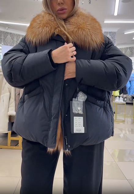 Faux Fur Short Puffer Jacket