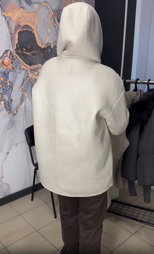 Reversible Hooded Teddy & Faux Leather Coat