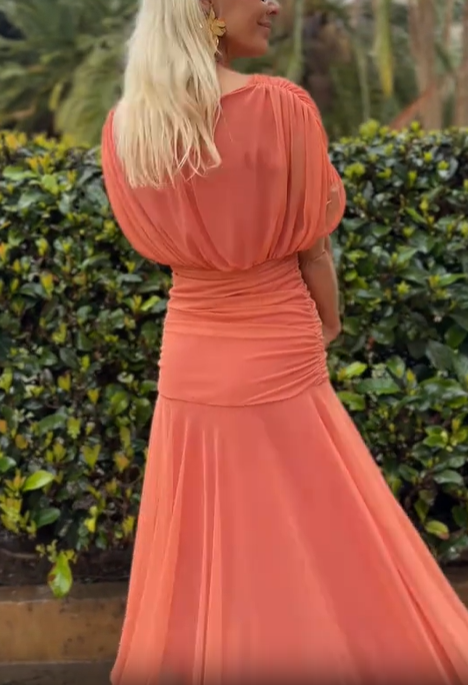 Ethereal Whisper Navy Blue Dress