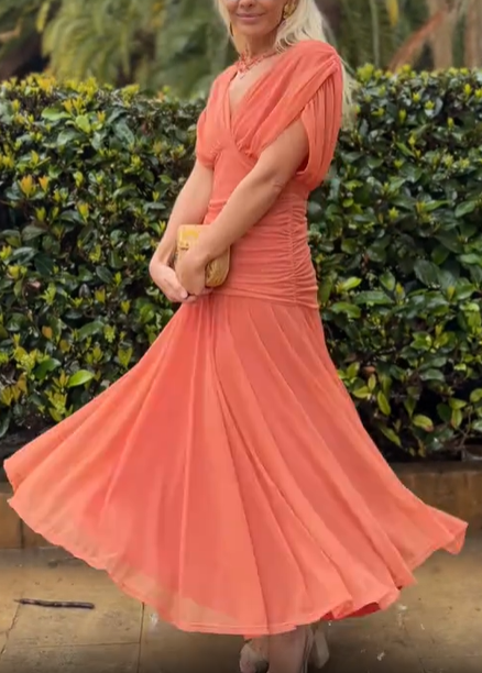 Ethereal Whisper Navy Blue Dress