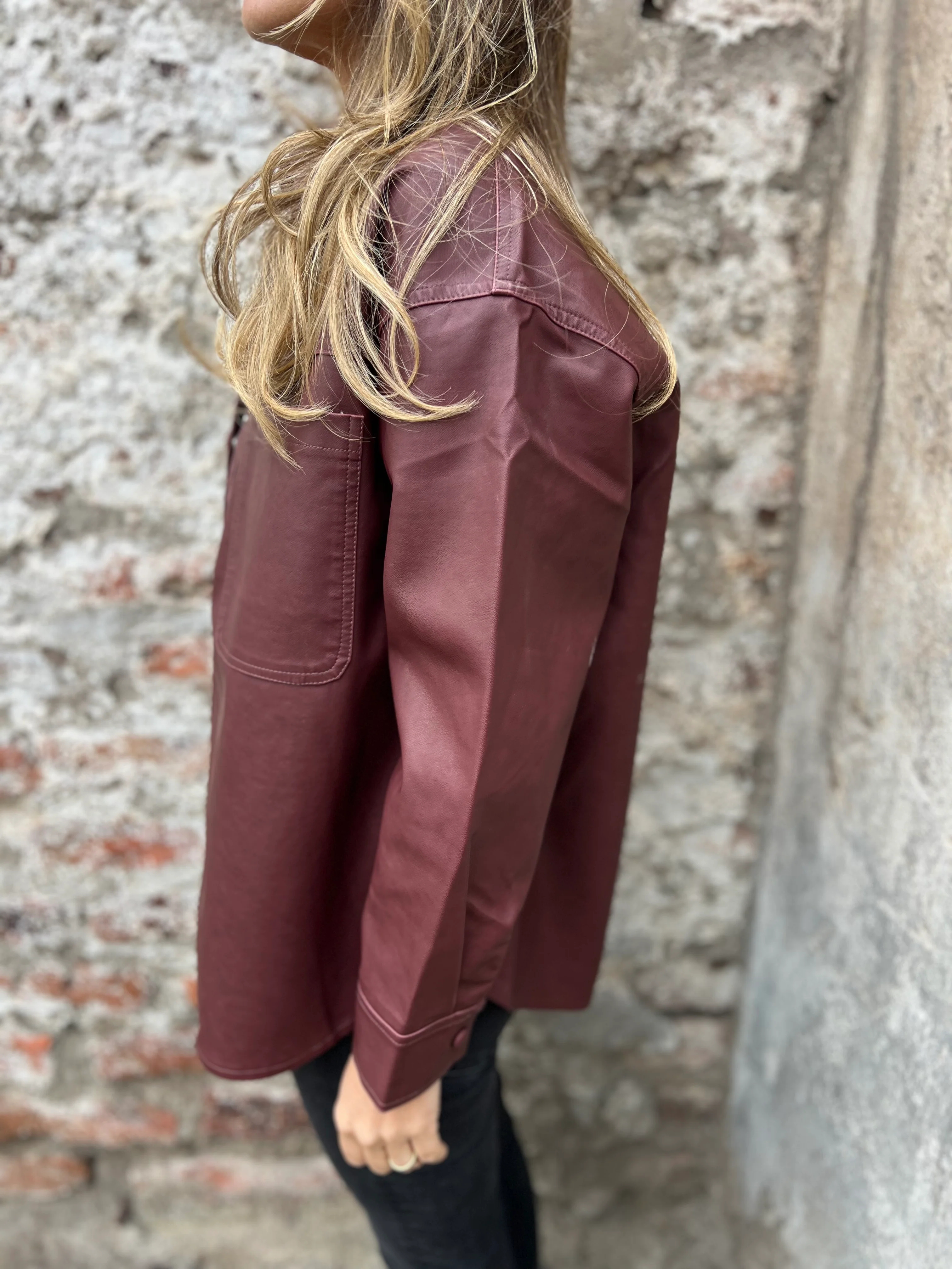 Eco-Leather Overshirt