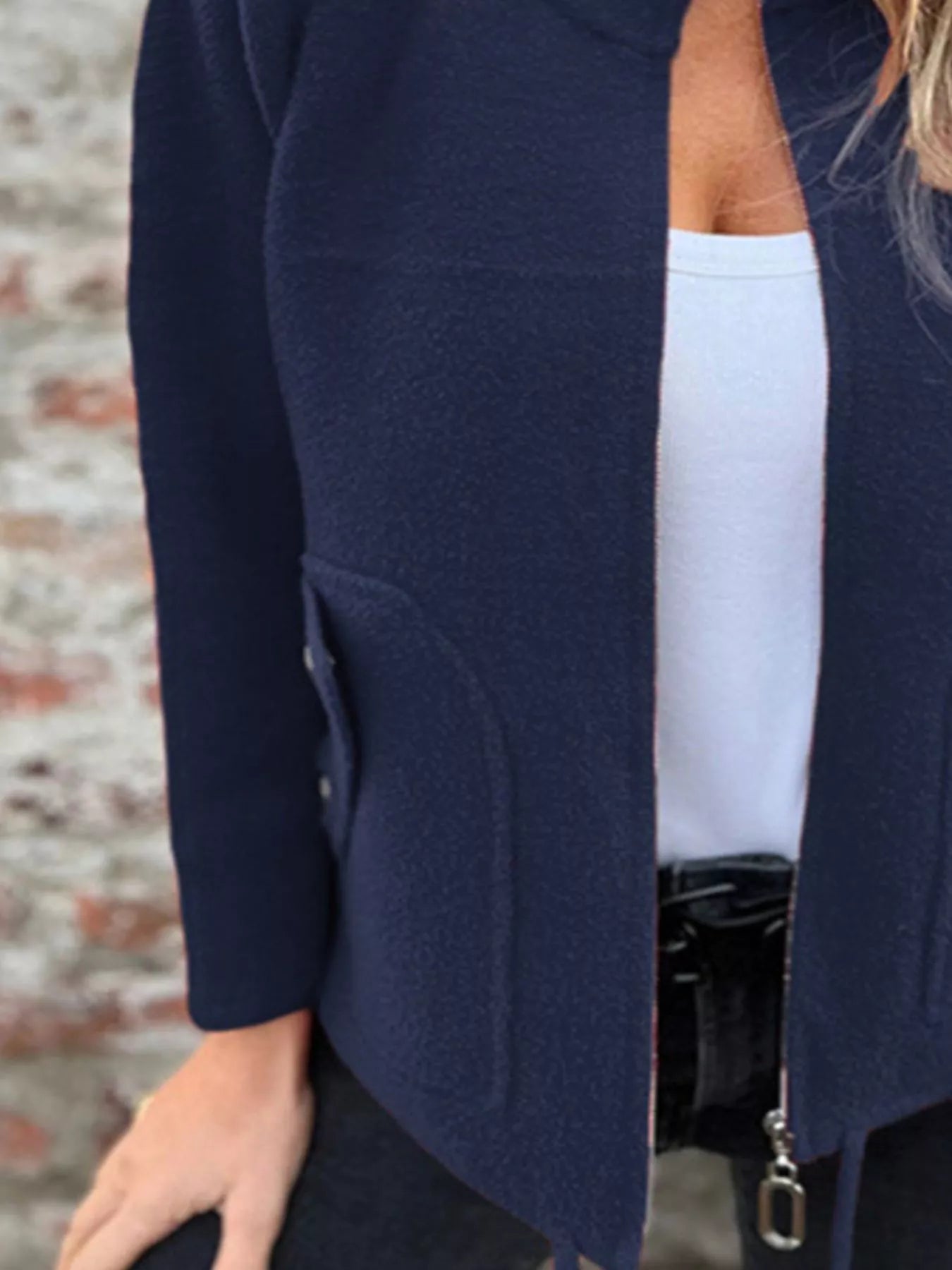 Chic Utility Jacket with Pocket Details