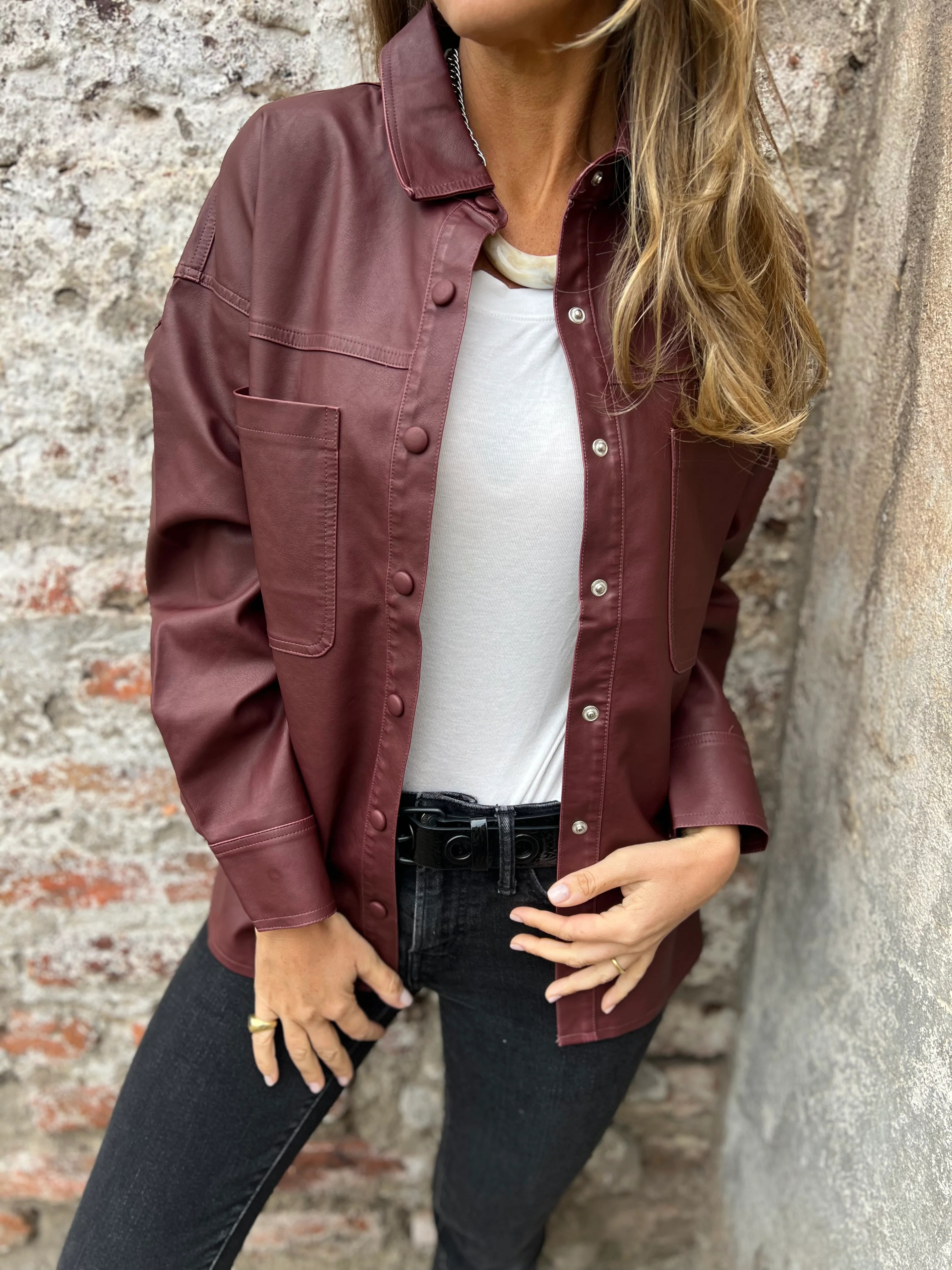 Eco-Leather Overshirt