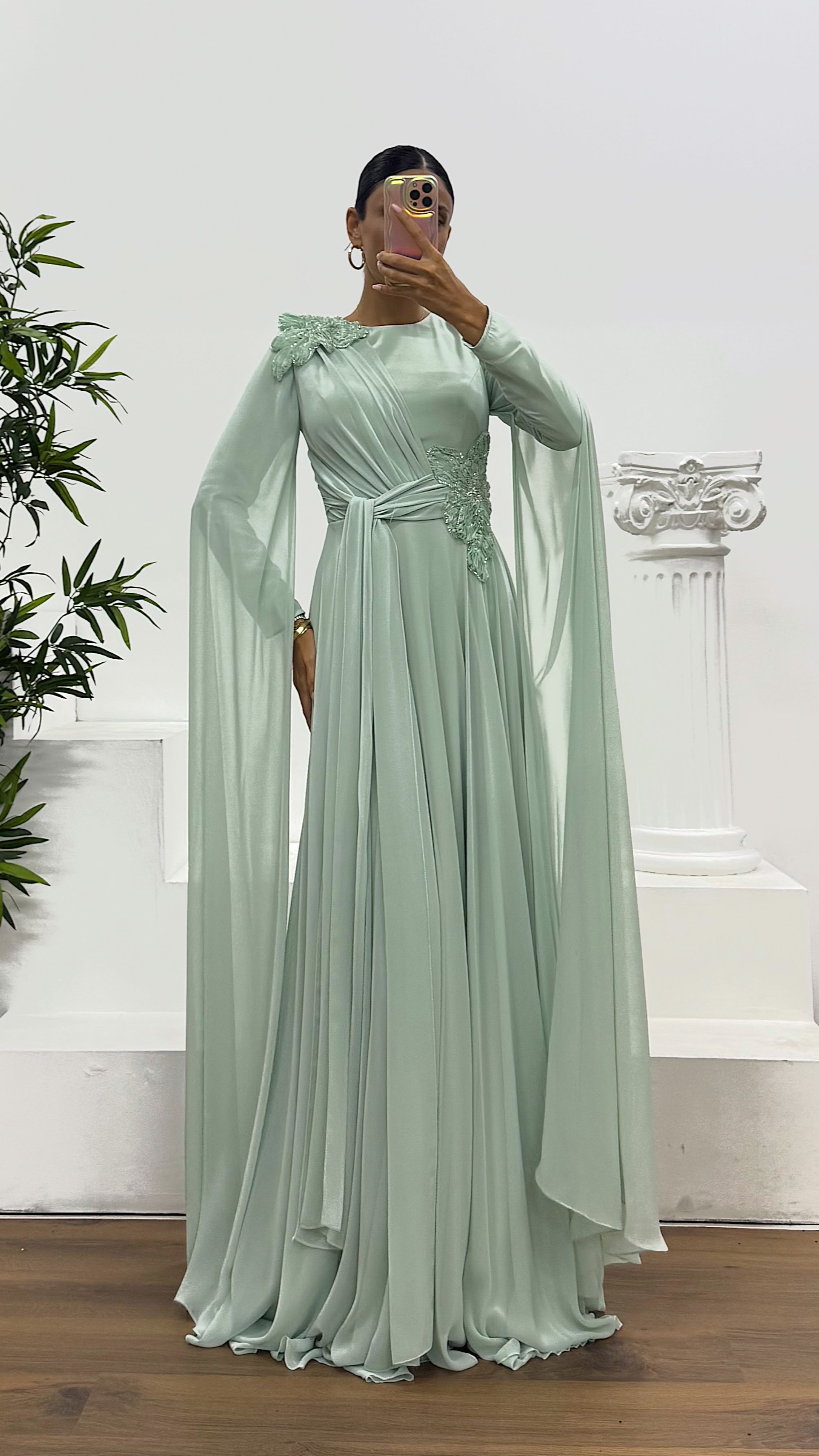 Chiffon Hijab Evening Dress