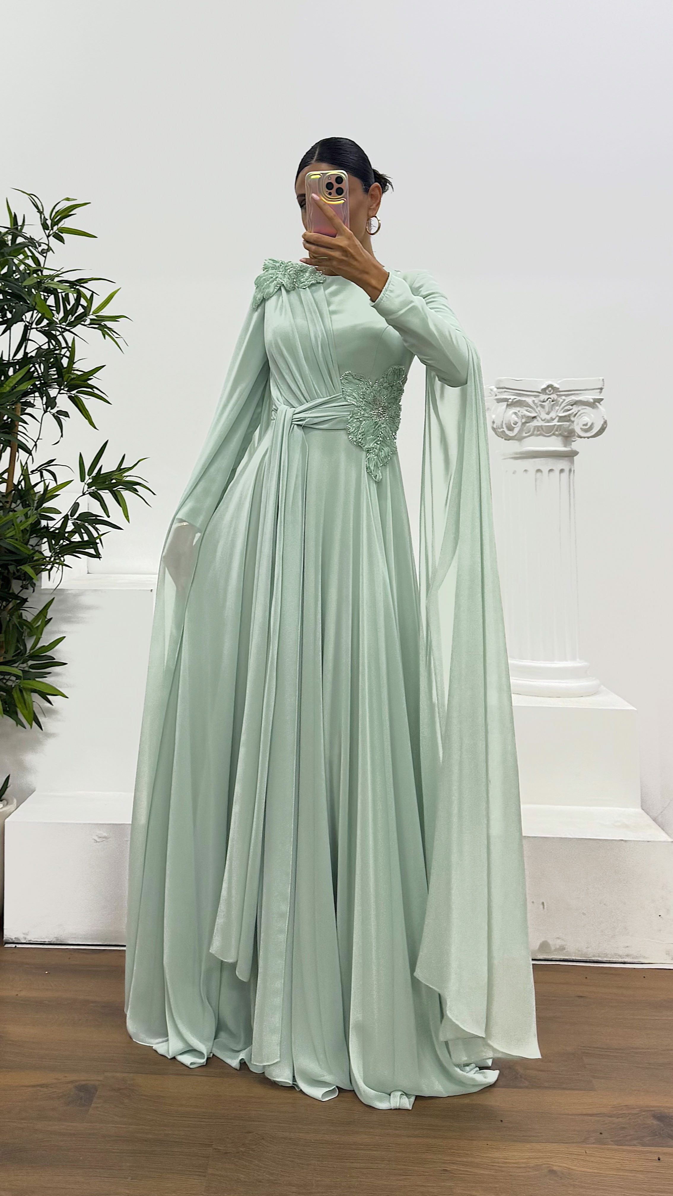 Chiffon Hijab Evening Dress