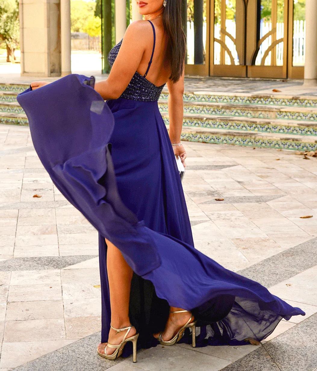 Valentina Night Blue Dress