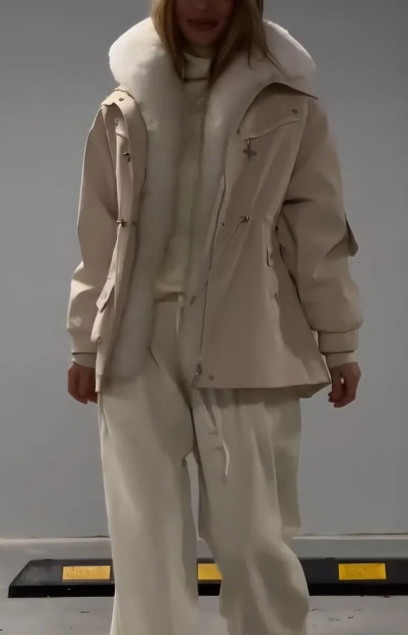 Faux Fur Lined Multifunctional Parka