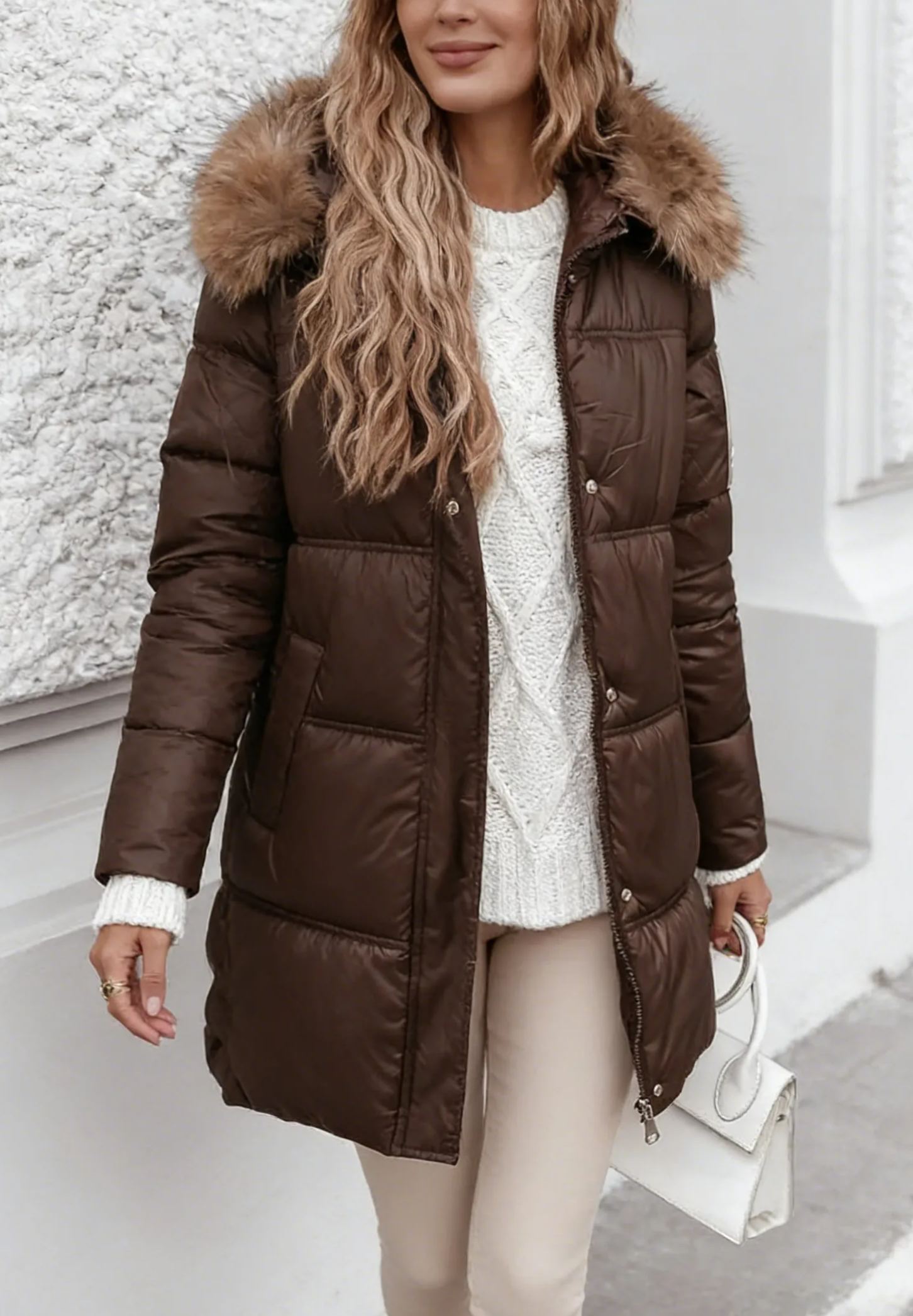 Happy Season Long Quilted Jacket