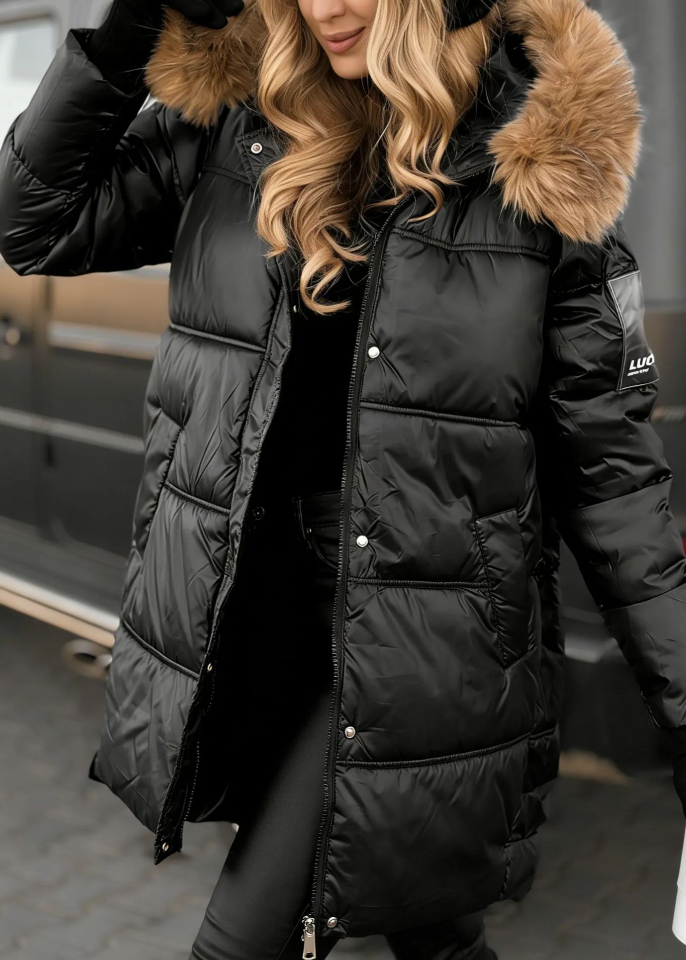 Happy Season Long Quilted Jacket