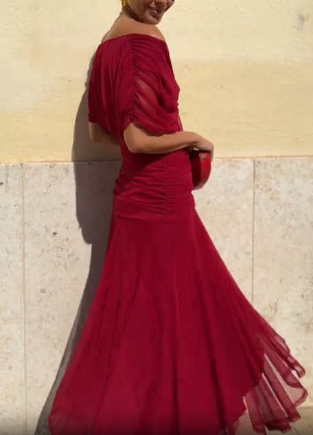 Ethereal Whisper Fuchsia Dress