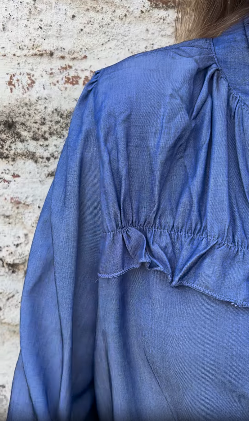 Ruffled Button - Front Blouse