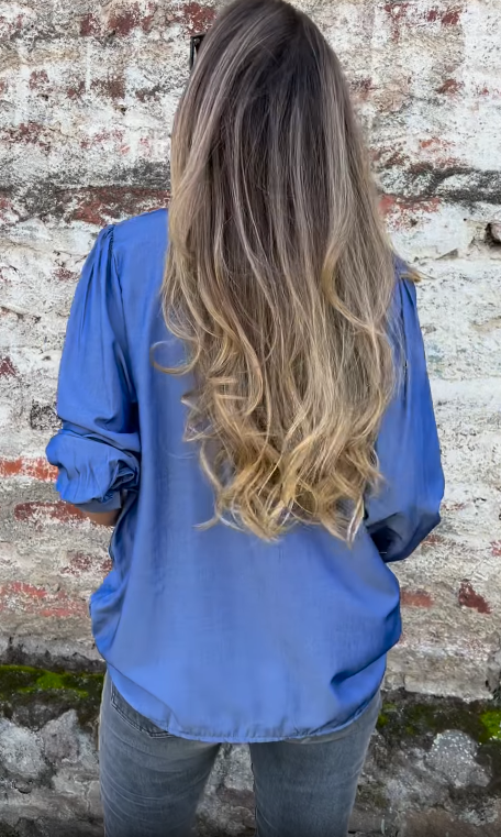 Ruffled Button - Front Blouse