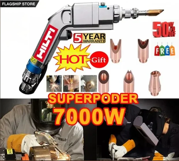  [Hivatalos akciós ajánlat] Lézerhegesztő fáklya hordozható 4 az 1-ben Hilti 7000W