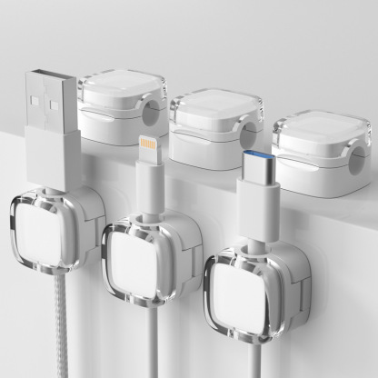 Magnetische Netzkabelaufwicklung Kabelaufrollvorrichtung Kabelmanager Klebeband Kabelbaum DatenkabelOrganisator