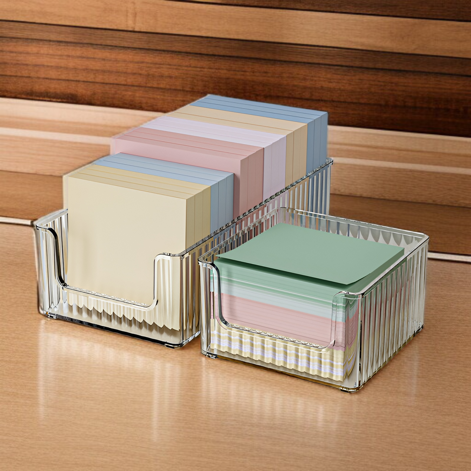 Kompakte und platzsparende Aufbewahrungsbox für den Schreibtisch